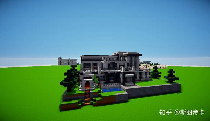 如何在minecraft 里建筑漂亮的现代别墅 知乎