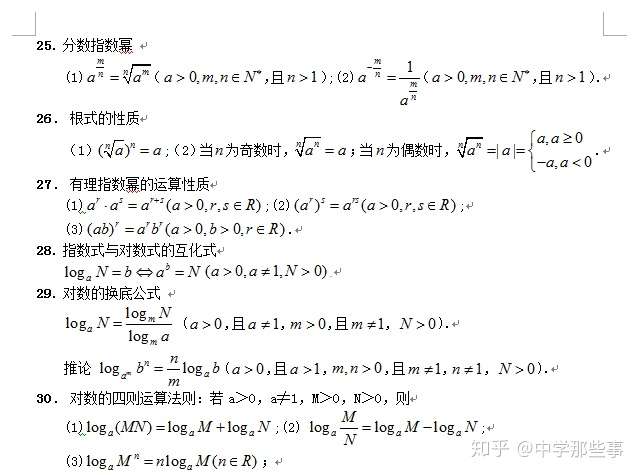高考数学 文科常用公式大全 建议收藏 知乎