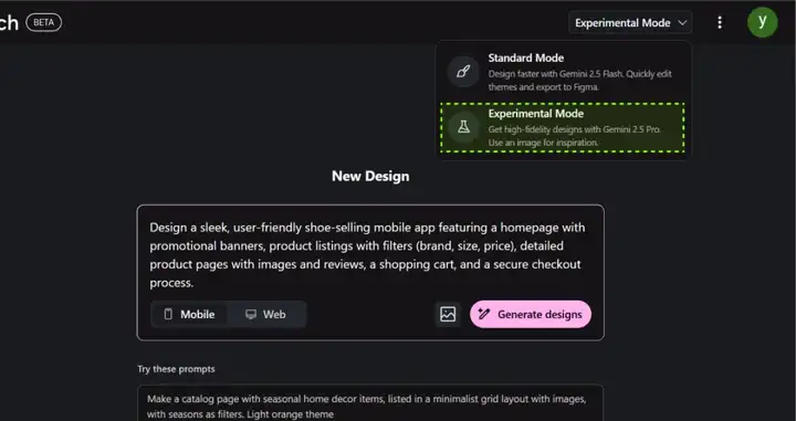 我测了Google Stitch：AI 直接出 UI 源文件，Figma 的压力不小了......