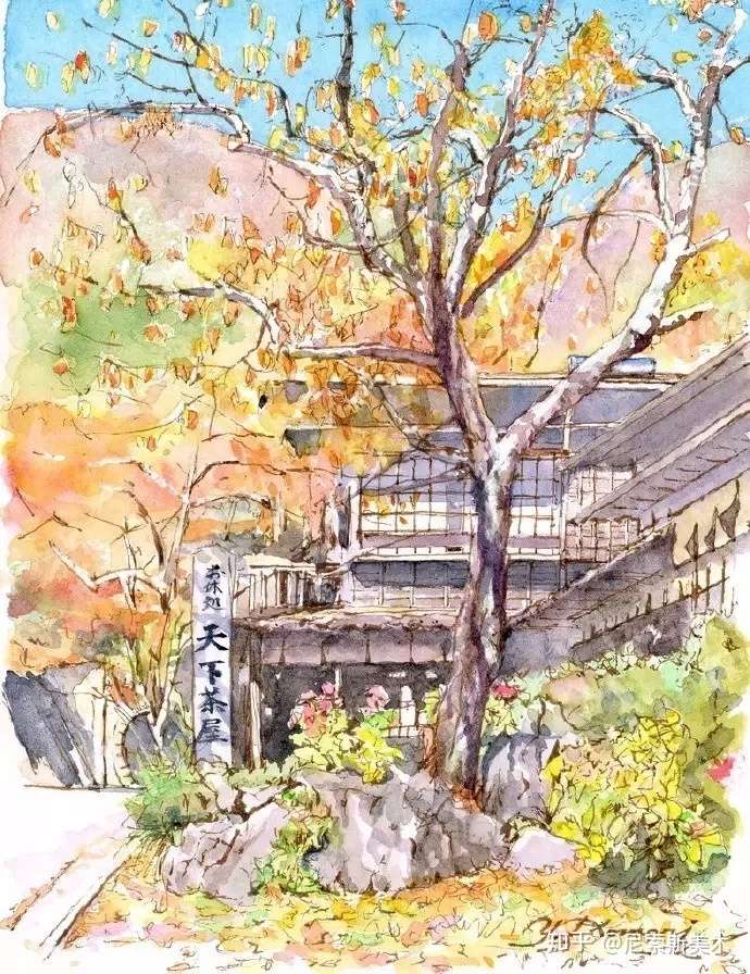 盘点4位日本著名画家的水彩风景 美不胜收 知乎