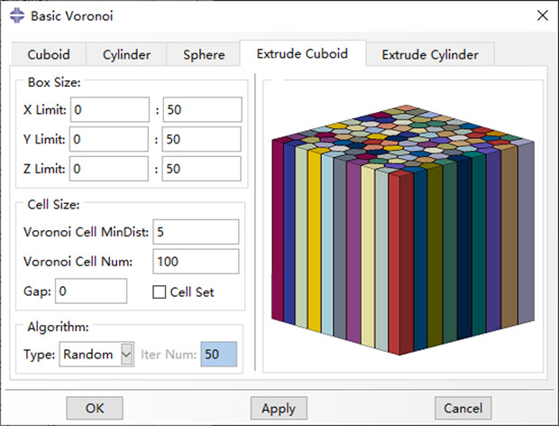 一个好用的Abaqus晶体塑性模型生成插件-Voronoi模型的图18