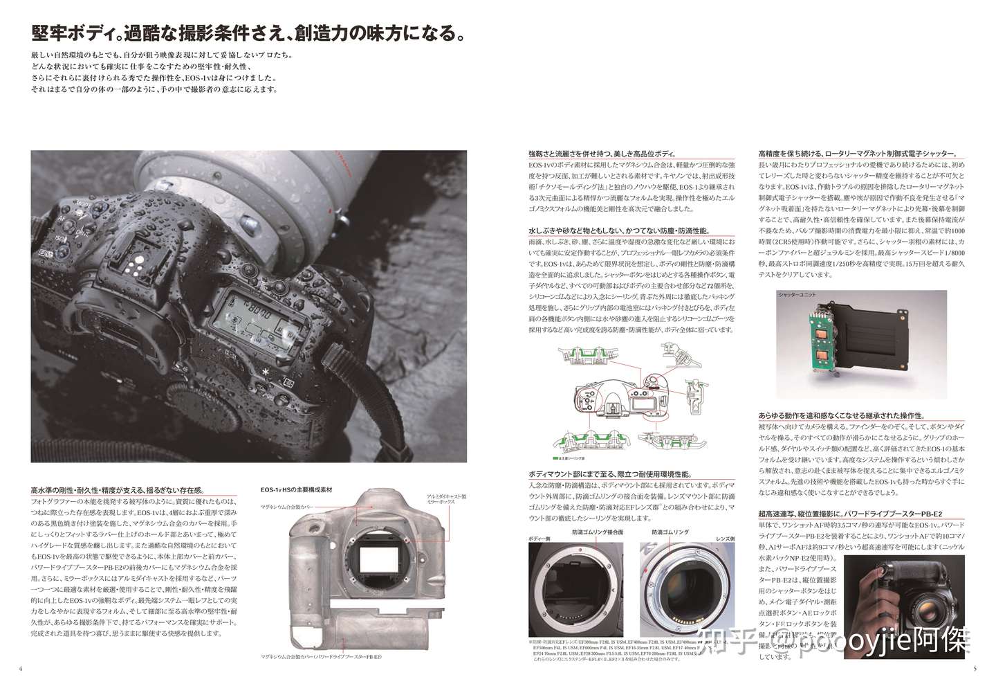 傳統相機 佳能canon Eos 1v 展示手冊 知乎