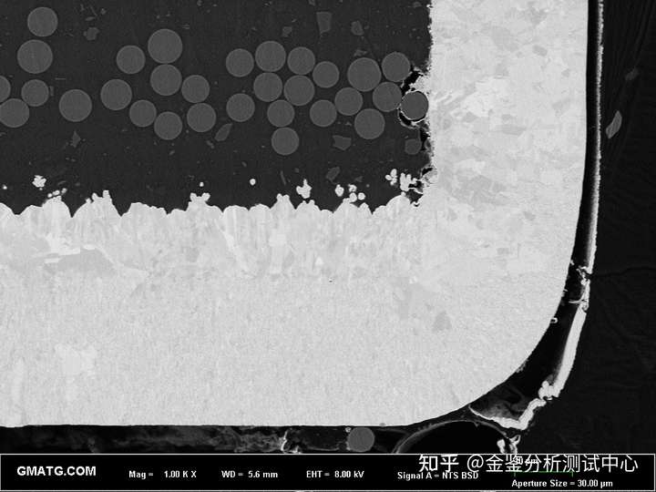 PCB线路板电路板切片氩离子研磨(CP)电镜SEM分析图