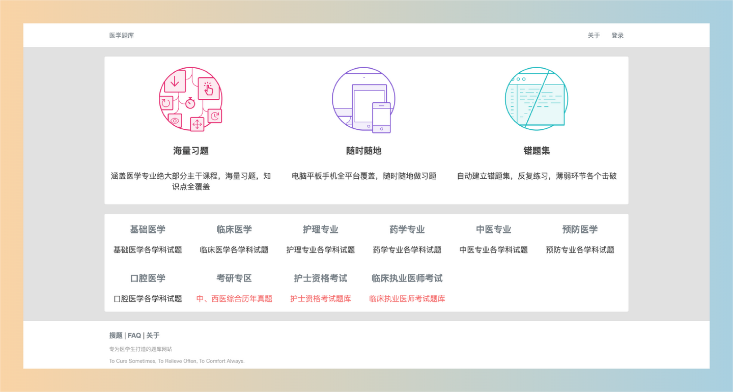医学题库网：专为医学生打造的在线题库平台，提供丰富的考试题目和医学资料，帮助用户高效学习和备考-墨桅博客