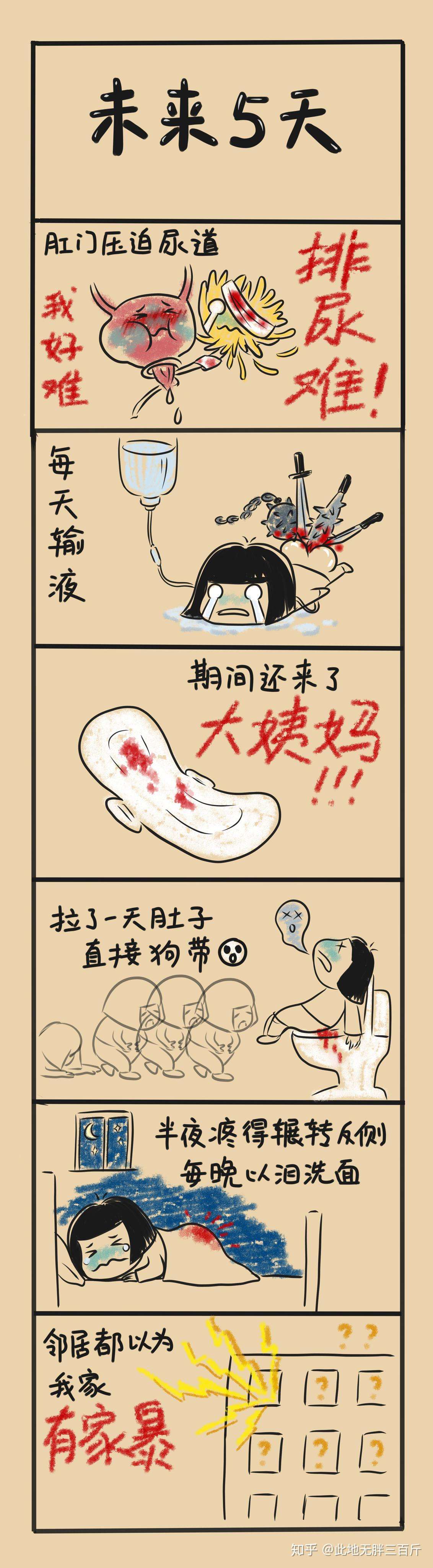 原创漫画带你目睹22岁少女惨痛的痔疮手术经历 知乎