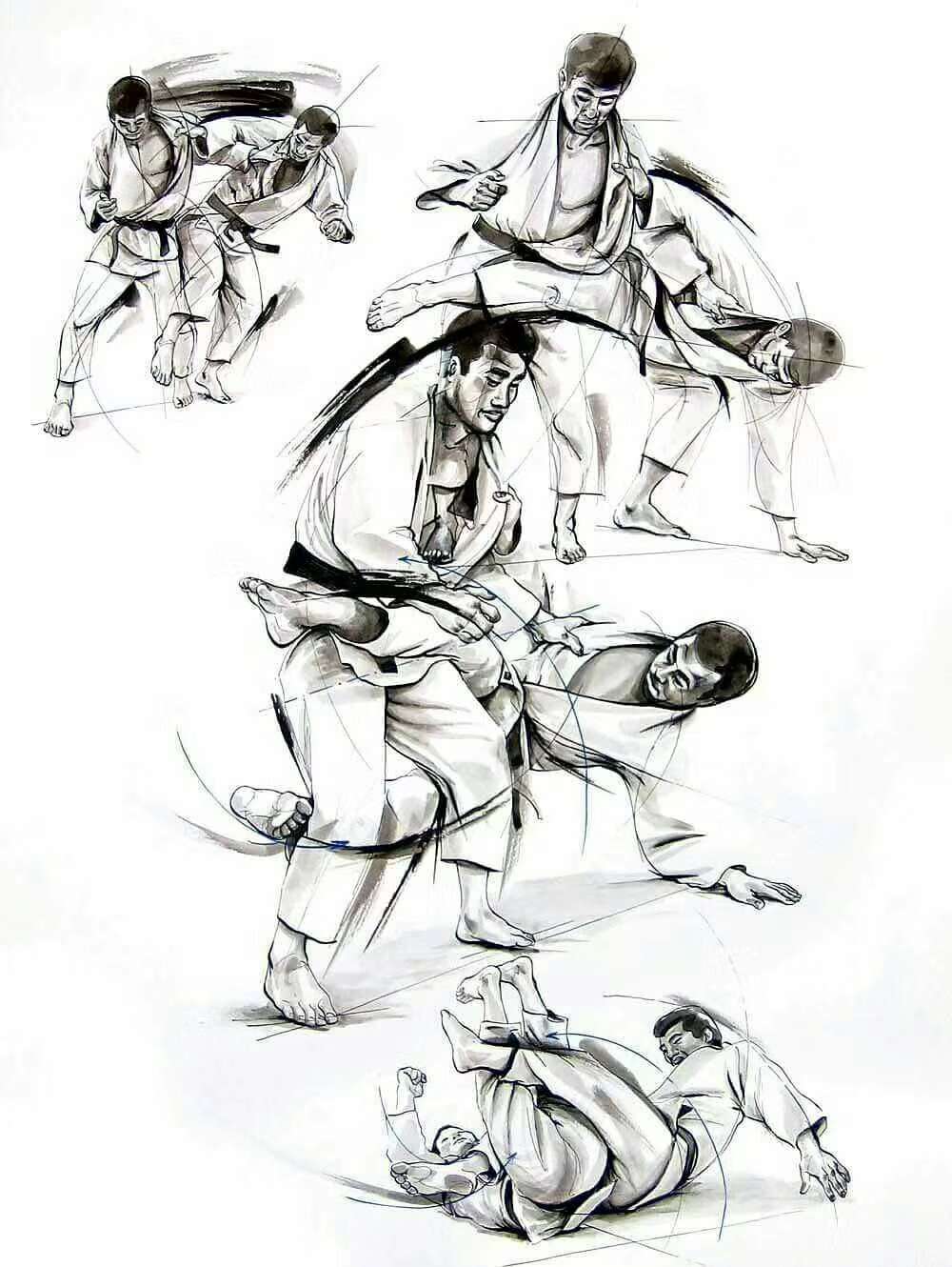 蒙古族摔跤简笔画图片图片
