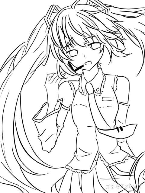 天才琪露诺 的想法: 长发一时爽,描图火葬场…… - 知乎