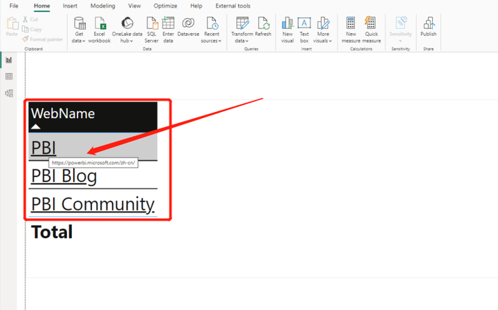 Power BI：如何在报告中使用超链接？