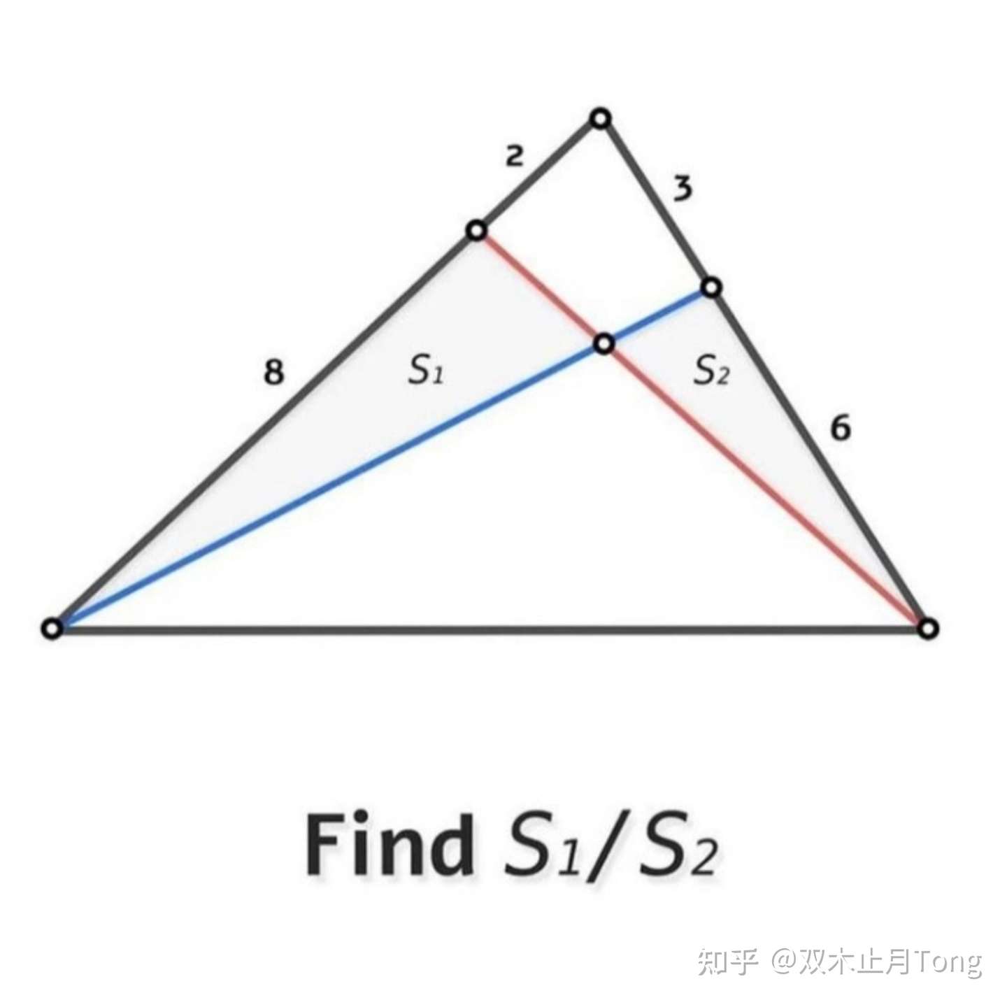 每天5分钟 1221三角形面积比问题 知乎