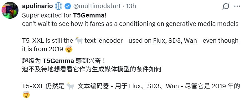 编码器-解码器架构的复兴？谷歌一口气发布32个T5Gemma模型