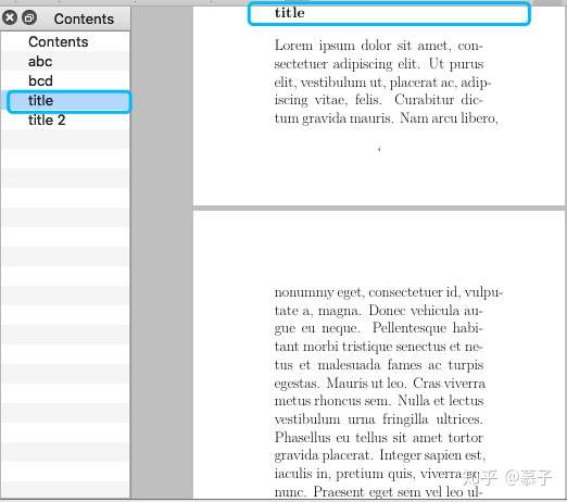 过时 Latex 使手动添加的pdf 章节书签跳转位置准确 知乎