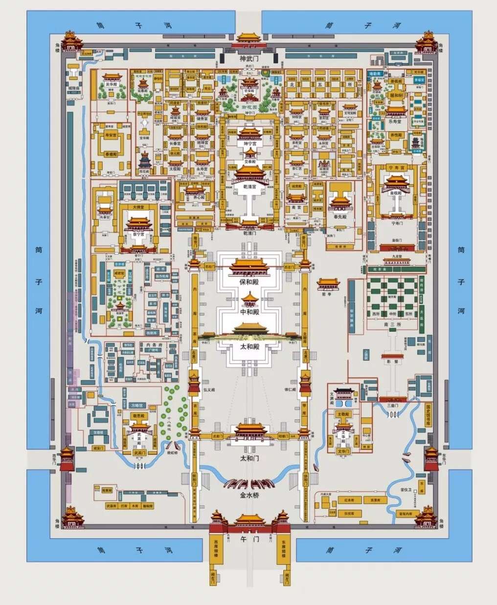 故宫 有了户型图从此不瞎逛 知乎