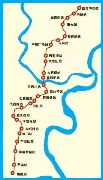 重庆地铁12号线线路图图片