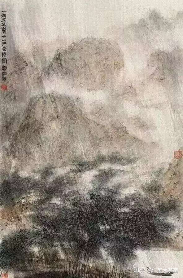 国画中如何表现雨景三种方法供你选择 知乎