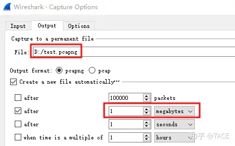 Wireshark multi-file capture