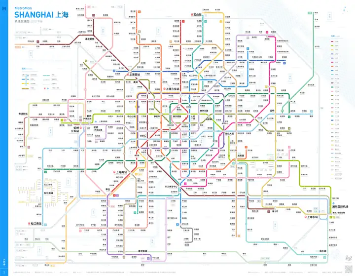 上海地铁全网图图片