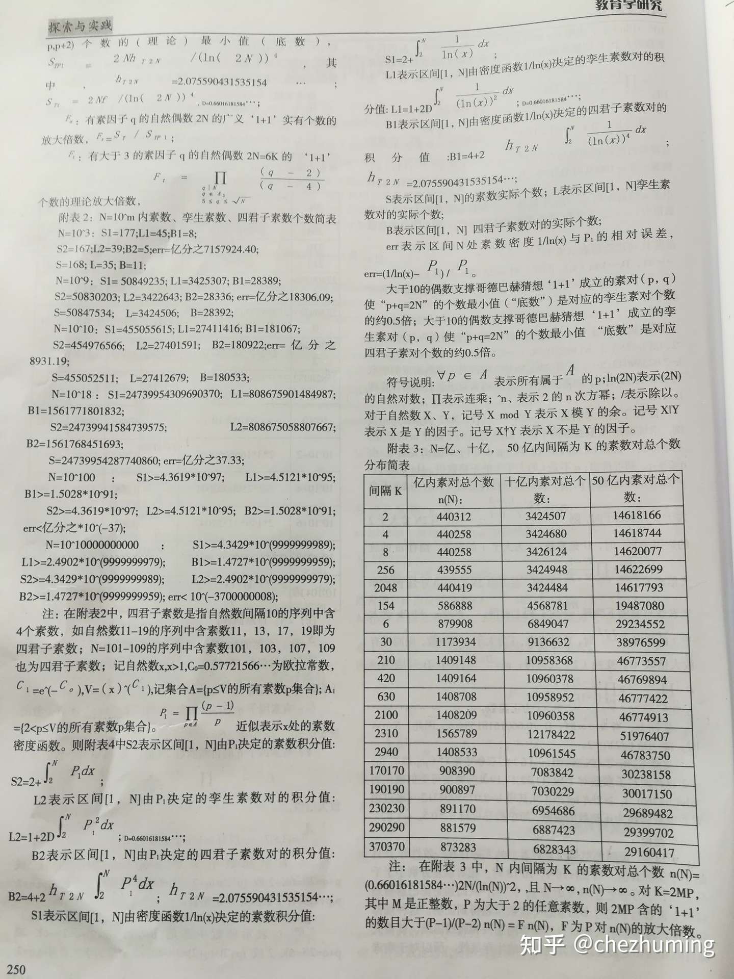 素数密度充分精确表示及素数的k次方与孪生素数四君子素数等的计数简美算法 知乎