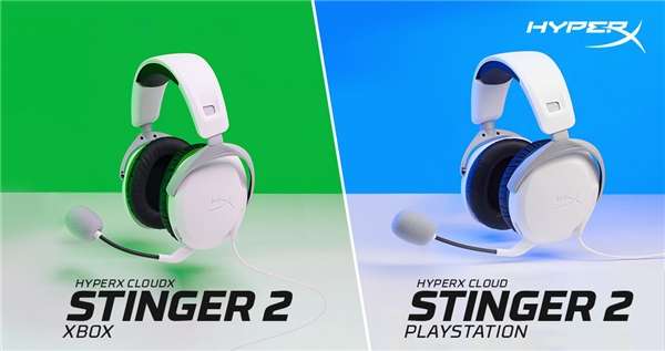 HyperX Cloud Stinger 2毒刺2游戲耳機系列推出PlayStation與Xbox版本