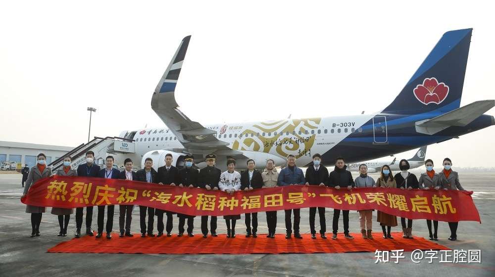 青岛航空 海水稻号 飞机顺利启航 知乎