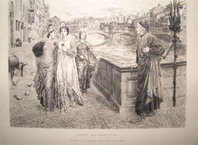      《但丁与贝雅特丽齐邂逅》