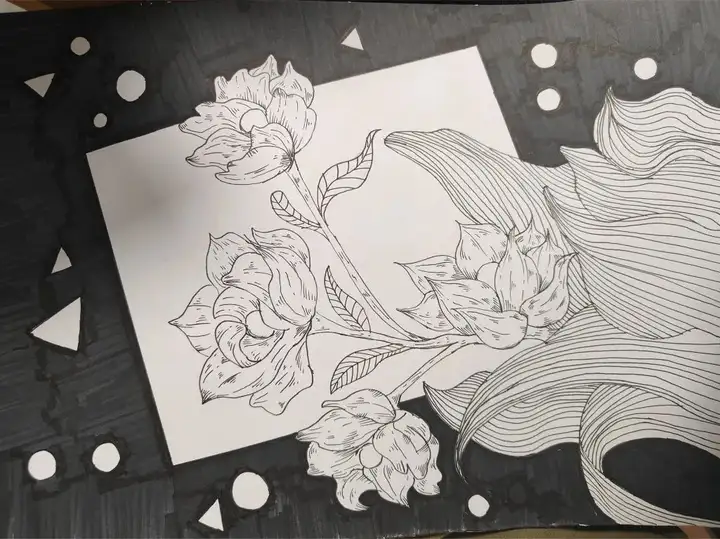 笔绘青春活力 共沐艺术阳光 | 塘栖校区优秀绘画作业展示(图21)