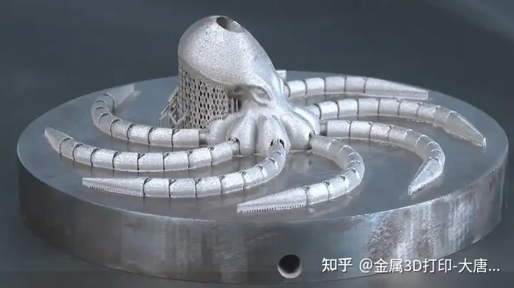 金属3D打印-金属小章鱼模型打印案例展示（小章鱼怎么折）