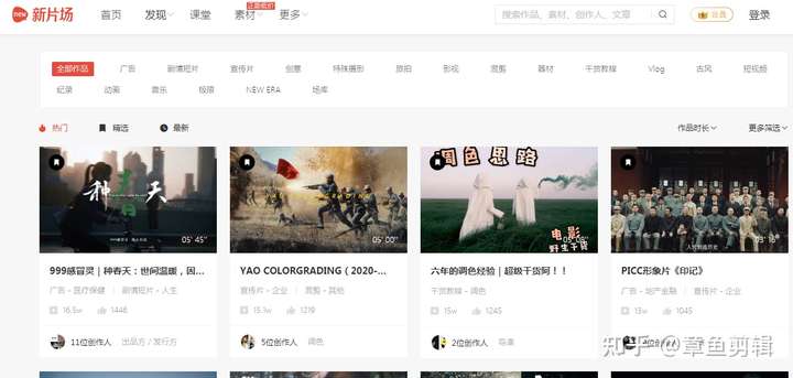 16个免费剪辑素材网站,超高清、不限速、无版权、…_知乎_