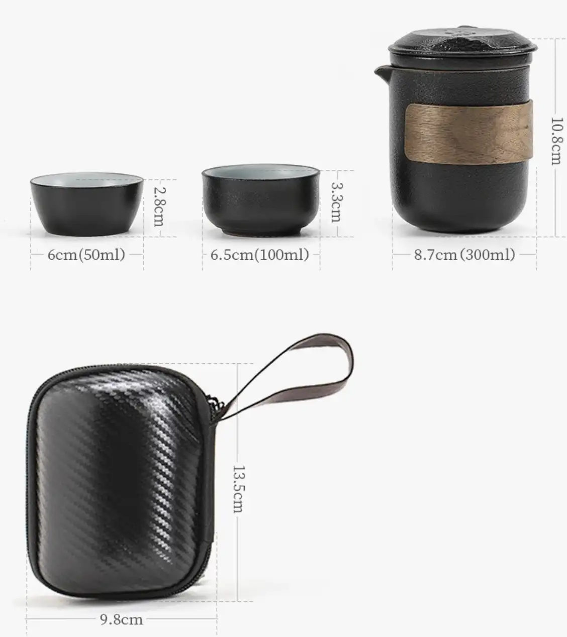 Compatto set da tè da viaggio - Compact travel tea set - 紧凑型旅行茶具