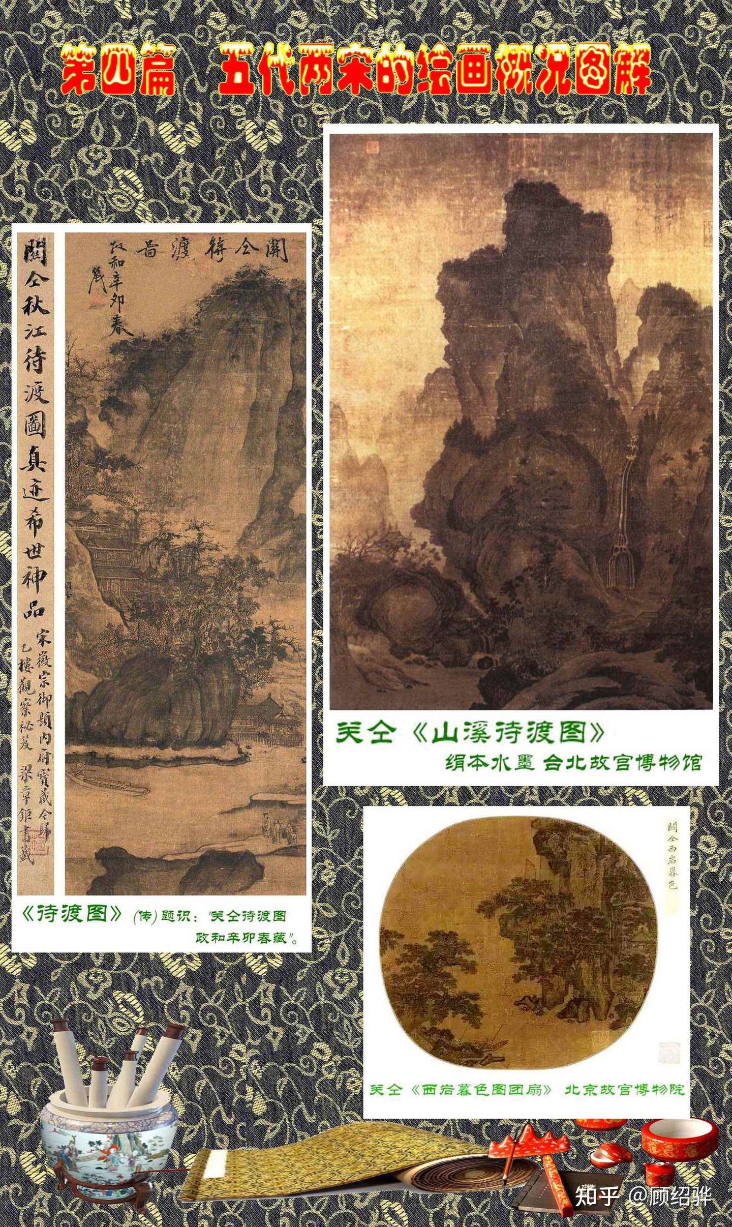 顾绍骅编辑中国画知识普及版第四篇五代两宋的绘画概况上半部分二 知乎