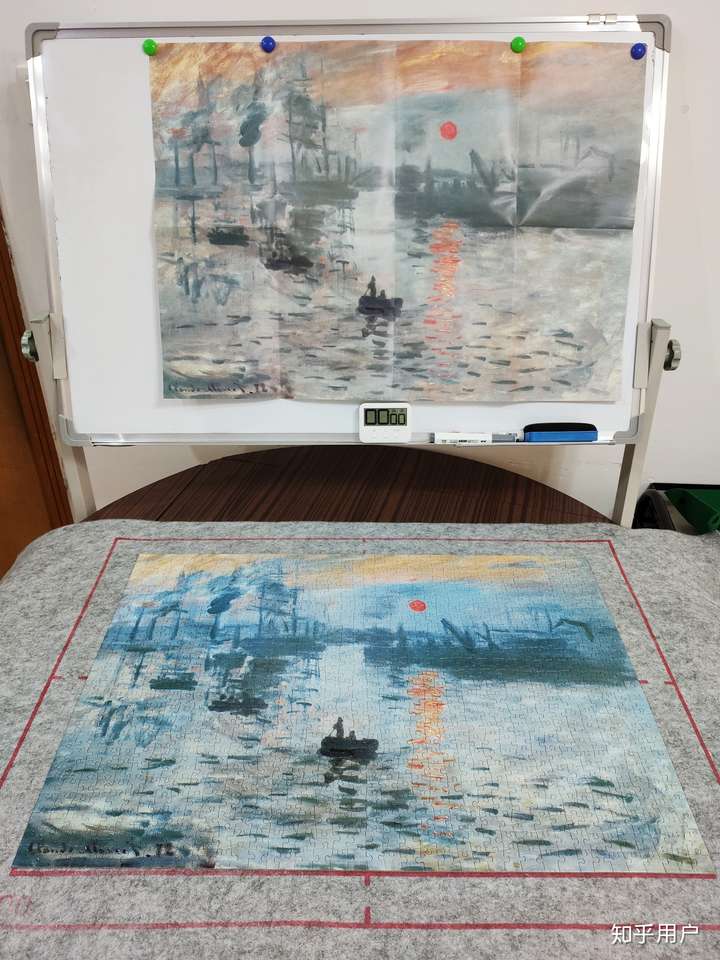 求助pics莫奈印象日出拼图有人拼好的能不能发一个