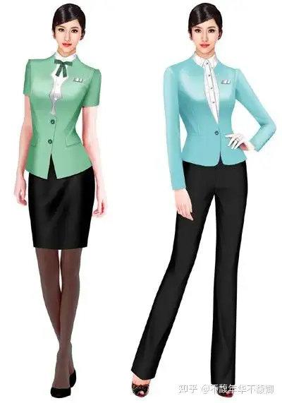 航空公司工作制服设计空姐乘务员服装设计