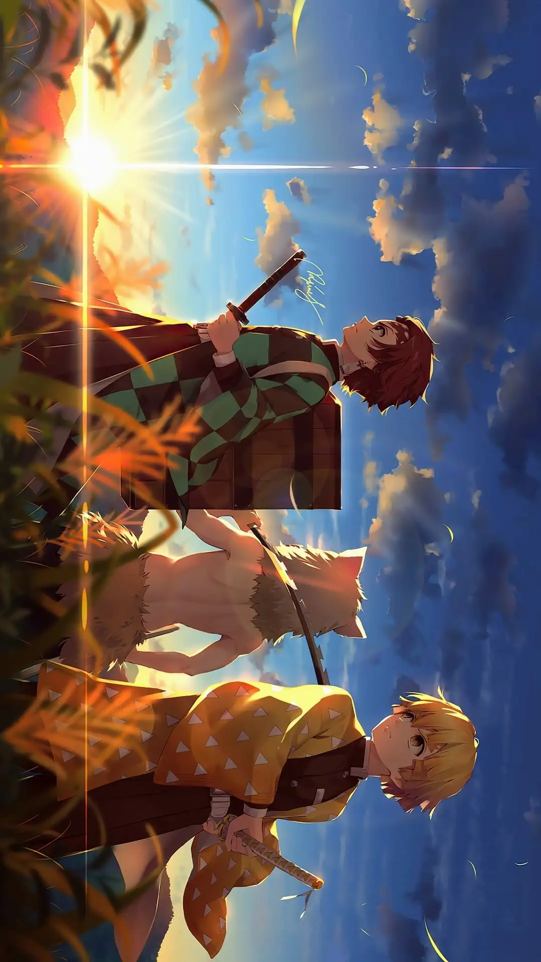 鬼灭之刃手机壁纸 知乎