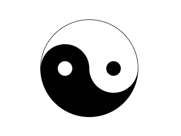 css画一个太极阴阳图