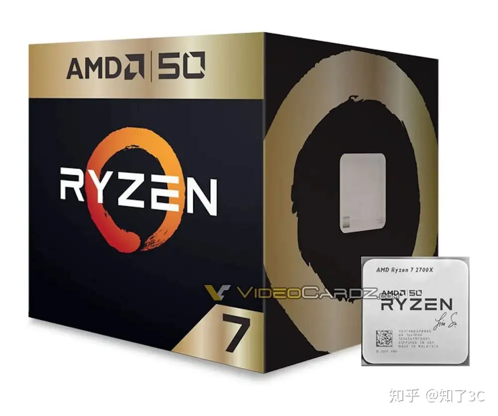 AMD锐龙7 2700X 50周年纪念版终于曝光！苏妈签名瞩目- 知乎