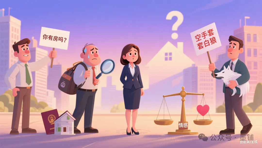 三个相亲男都问我有没有房：没房的男人，为啥盯着女人的房产证？-墨铺