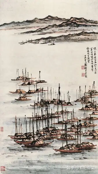 珍品旧蔵* 作者：李可染 中国近現代書画大家書画作品 山水畫 古董品 古