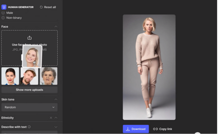 图片[3]-Al Human Generator：AI人像创造平台-就爱副业网