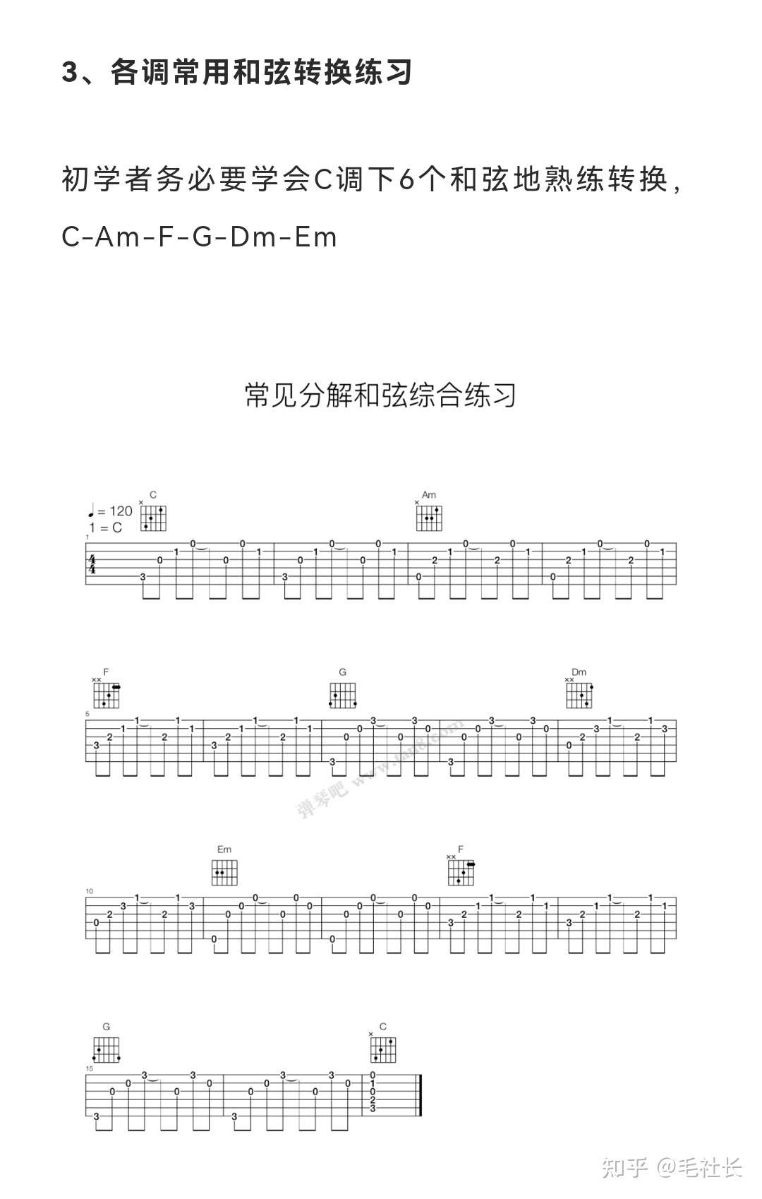 毛社長 的想法: 吉他乾貨|彈吉他必練的左右手基本功練習 … - 知乎