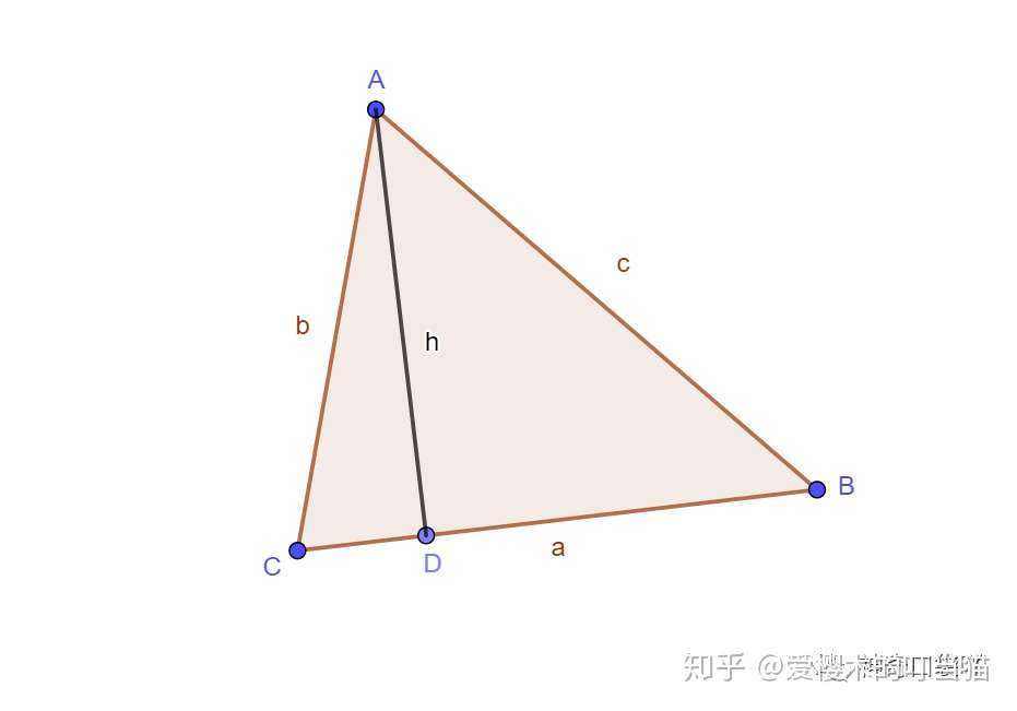 已知三角形三条边长求某一条边对应的高 知乎