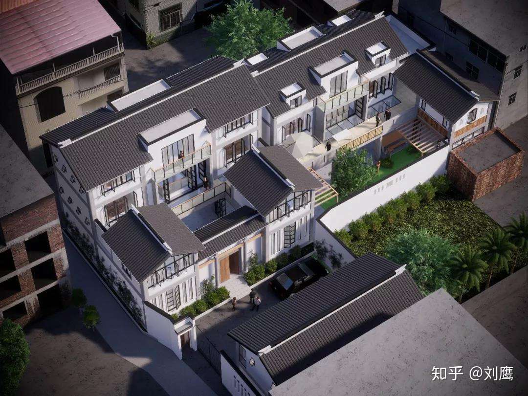 福建龙岩永定新中式四合院住宅项目设计方案 知乎