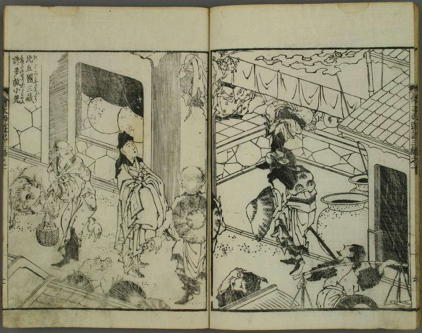 西游记 原著 十套珍稀古画插图 第78 79回 比丘国救小儿 与国丈辩道德 要命剖心 寿星收鹿 知乎