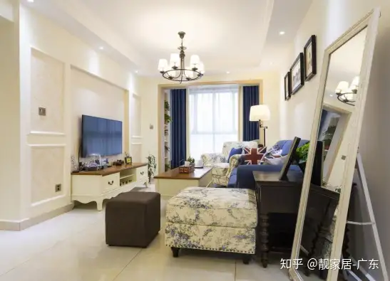 75㎡清新小美式装修,靓家居实景分享小户型华丽变身美式风情宅(图2) 75㎡清新小美式装修,靓家居实景分享小户型华丽变身美式风情宅(图2)