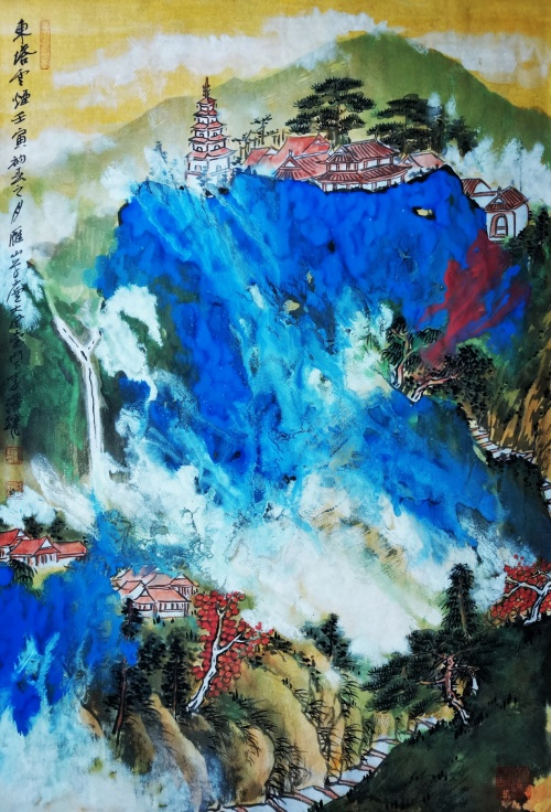 李泽钰拜师国画大家崔如琢先生