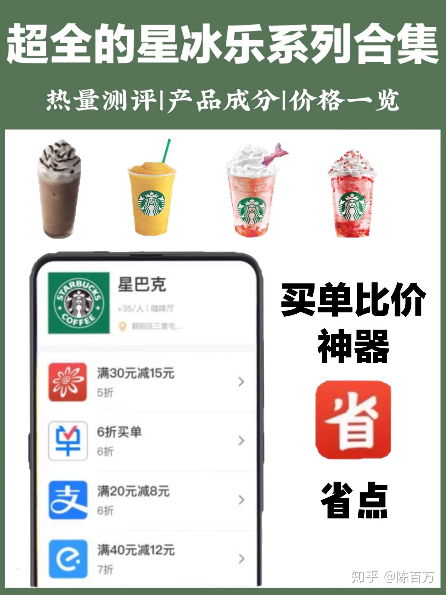好喝不踩雷 超全的星巴克星冰乐系列合 知乎