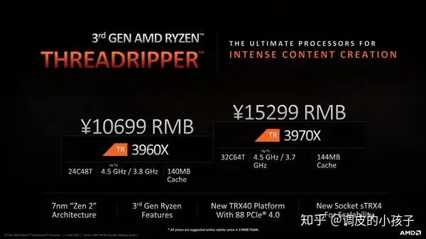 这就叫寂寞！AMD 24核心48线程撕裂者3960X深度测试（转） - 知乎