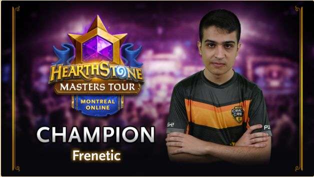 炉石传说大师巡回赛蒙特利尔站落幕frenetic夺冠狮酱止步8强
