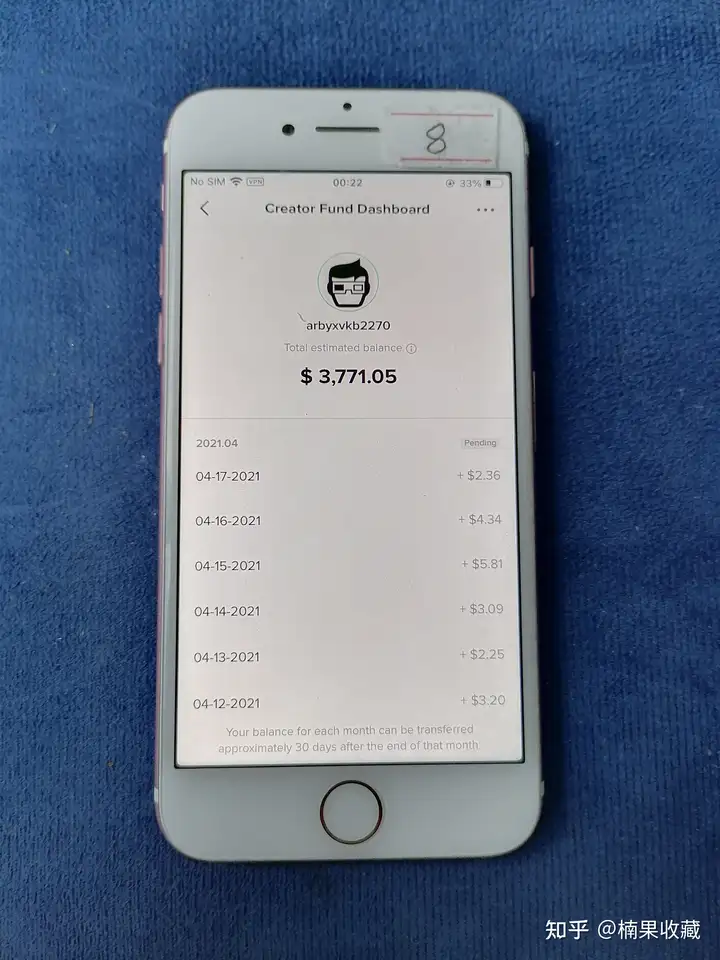 TIKTOK月变现2万美金,纯基金收益分享