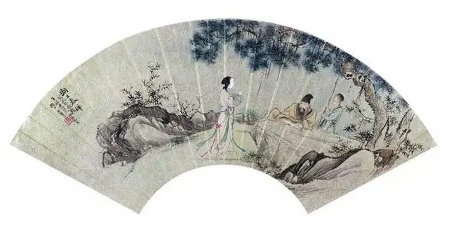 中国画家陳負蒼 真作 扇面画 買いクーポン - unae.edu.py