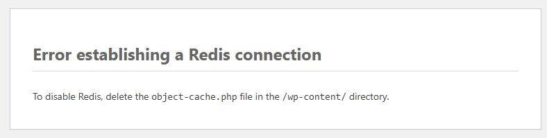 Redis运行正常，网站提示“Error establishing a Redis connection”-墨铺