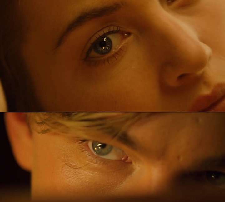 《泰坦尼克号》jack给rose画画像两个人眼睛的特写.